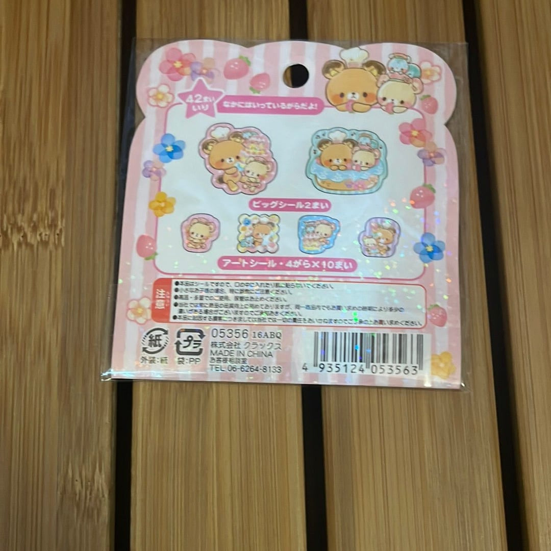 Kawaii Import Crux 42-Piece Sticker Sack: Magic Cooking Animals Kawaii Gifts 4935124053563