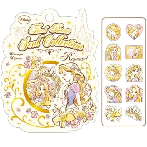 Disney Japan Floral Portrait Seal Collection: Rapunzel