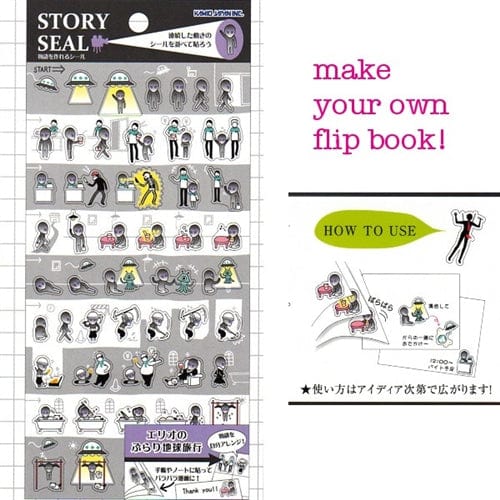 Kamio Alien Visit Earth Story Seal Stickers