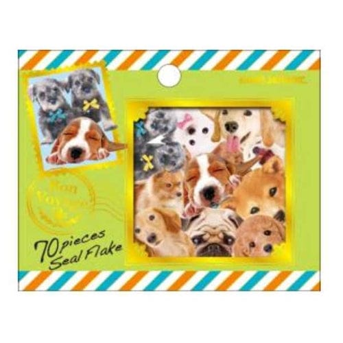 Kamio Bon Voyage Dogs 70-Piece Sticker Sack