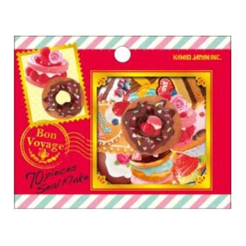 Kamio Bon Voyage Donuts 70-Piece Sticker Sack