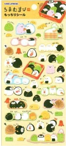 Kamio Coro Coro Cororin Sushi Penguins Puffy Spongy Stickers