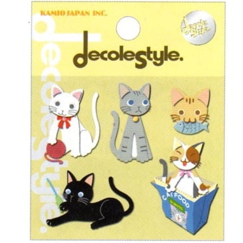 Kamio Decole Style Scrapbooking Stickers: Cats
