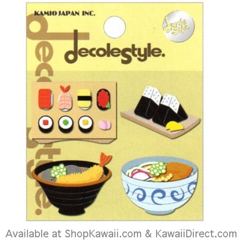 Kamio Decole Style Scrapbooking Stickers: Japanese Food
