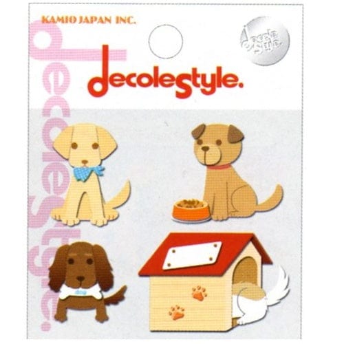 Kamio Decole Style Scrapbooking Stickers: Puppies