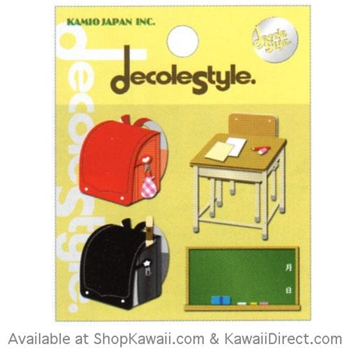Kamio Decole Style Scrapbooking Stickers: School