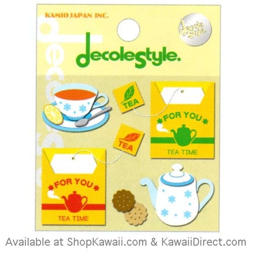 Kamio Decole Style Scrapbooking Stickers: Tea Time