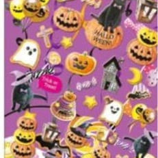 Kamio Epoxy Stickers with Metallic Accents: Happy Halloween