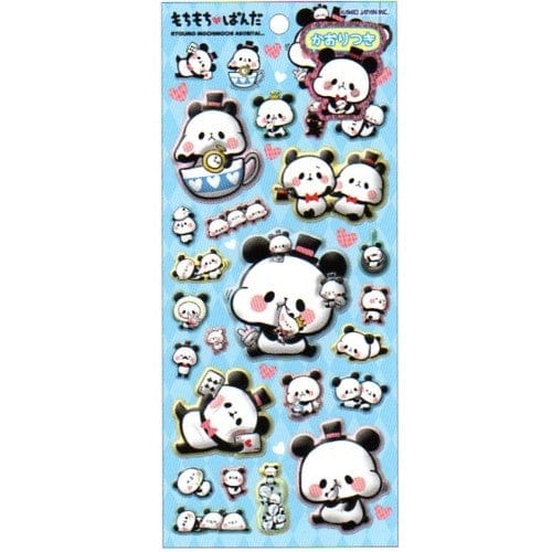 Kamio Mochi Mochi Panda Spongy Marshmallow Stickers