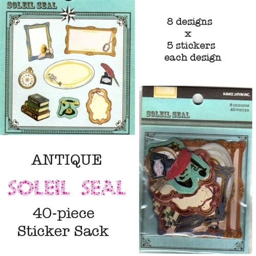 Kamio Soleil Seal Sticker Sack: Antique