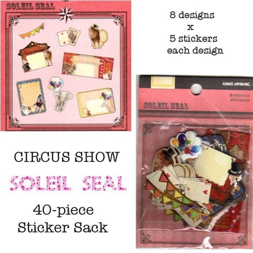 Kamio Soleil Seal Sticker Sack: circus Show