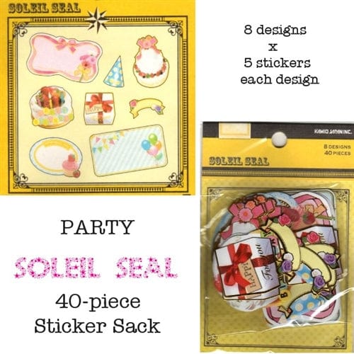 Kamio Soleil Seal Sticker Sack: Party