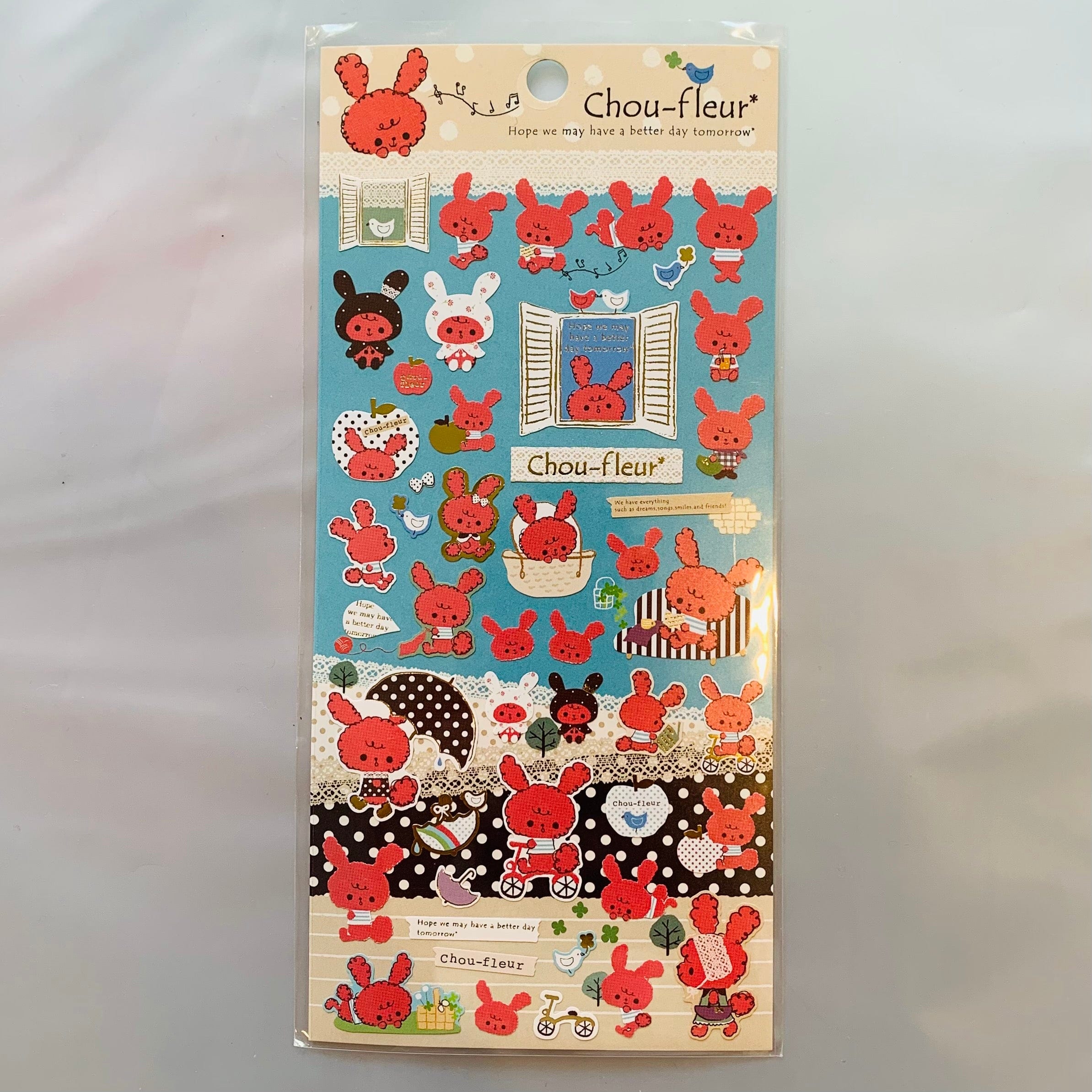 Kawaii Import Kawaii Collection Stickers: Chou-fleur Kawaii Gifts 4974413531580