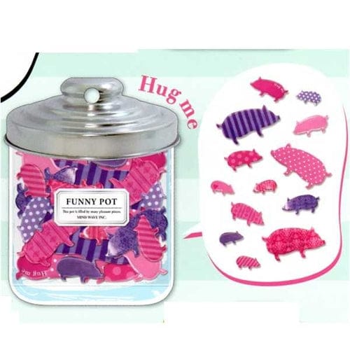 Mind Wave Piggies 26-Piece Gel Sticker Sack