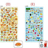 Mind Wave Plastic Stickers: (D) Funwari Bakerys & (E) School Classroom & Gym