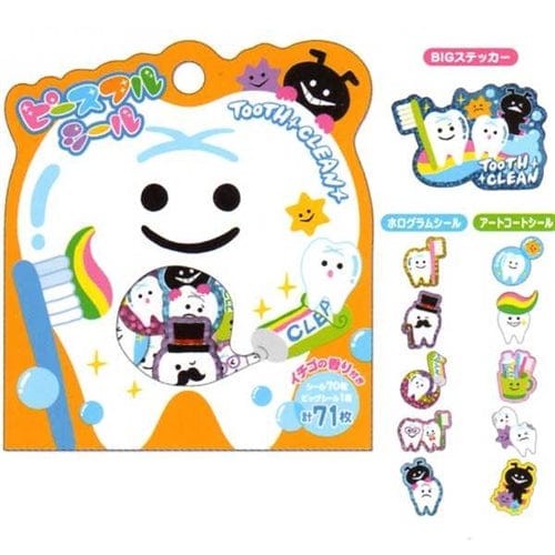 Mind Wave Tooth Clean 71-Piece Sticker Sack