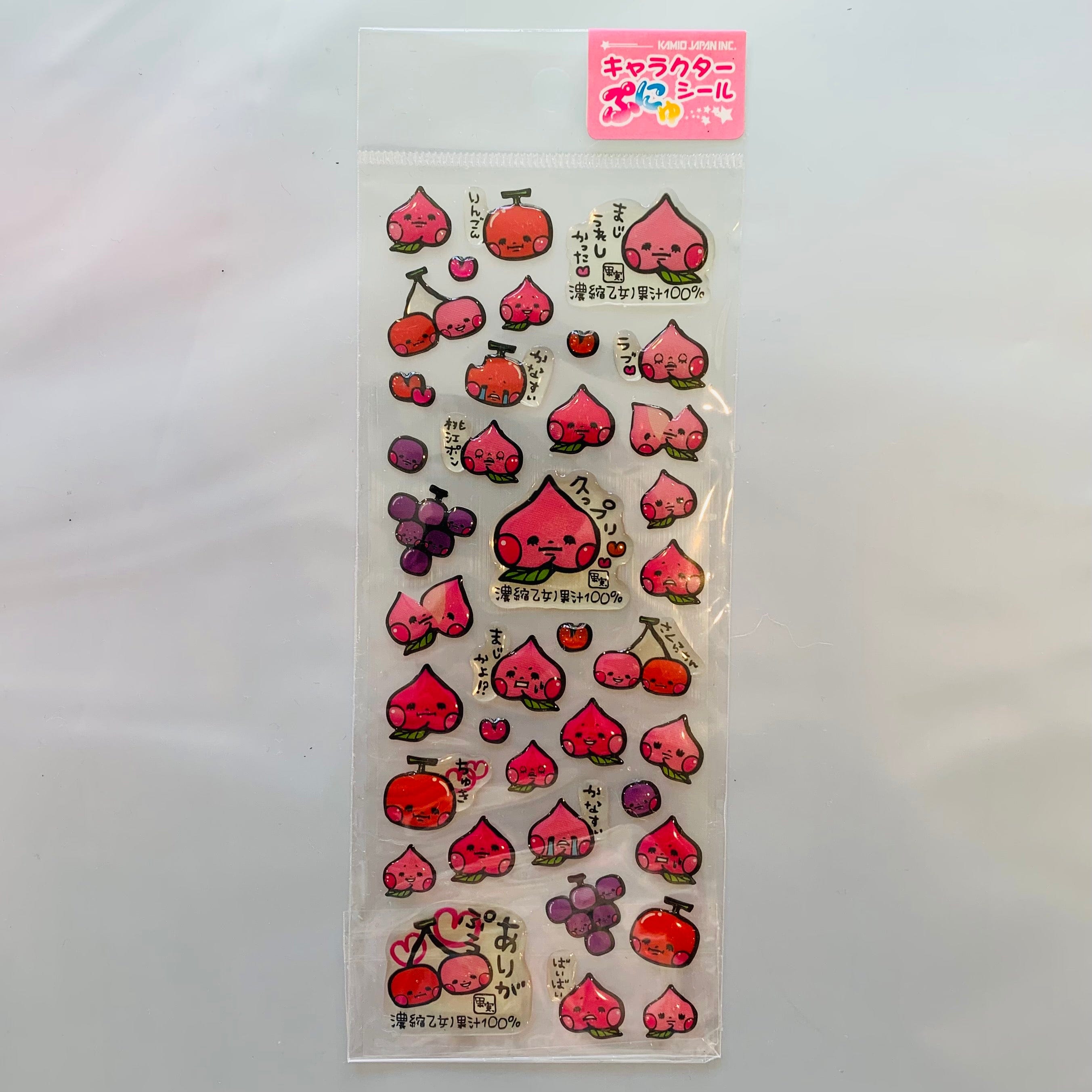 Kawaii Import Peach Girl Epoxy Stickers Kawaii Gifts 4991277496596