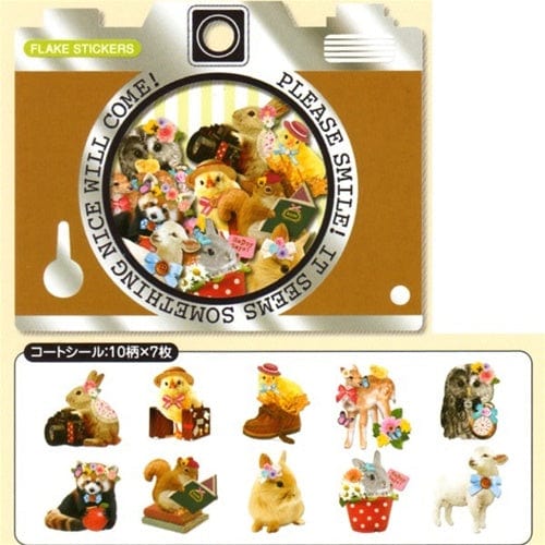 Q-Lia 70-Piece Sack Sticker Sack: Baby Animals