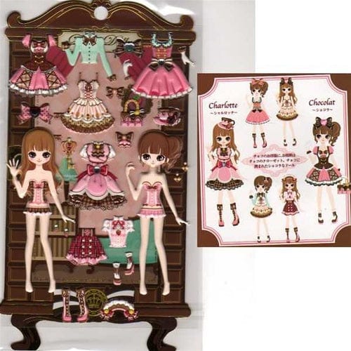 Q-Lia Dolly Dolly Colorforms Stickers with Jewels: Chocolat & Charlotte