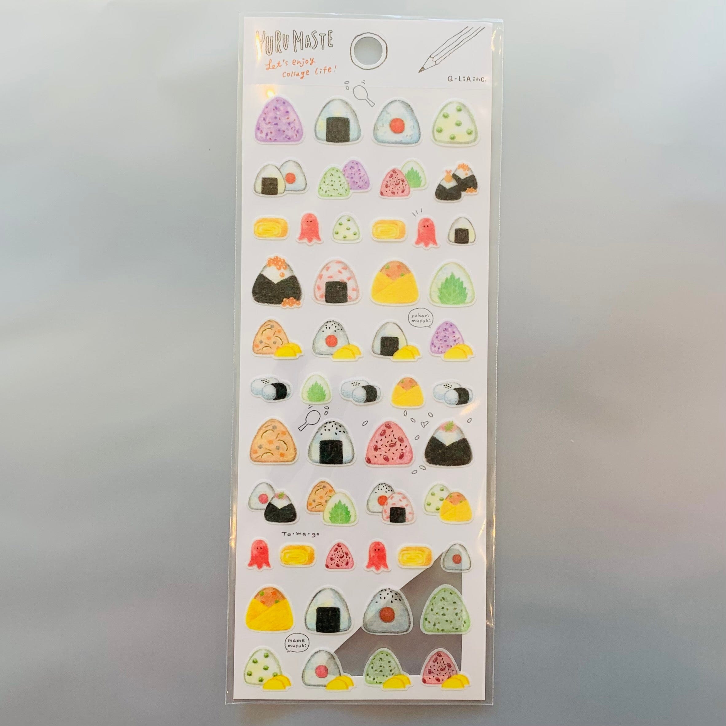 Kawaii Import Q-Lia Eggs & Skillet Transparent Plastic Stickers: Bread & Toast Kawaii Gifts 4530344014235