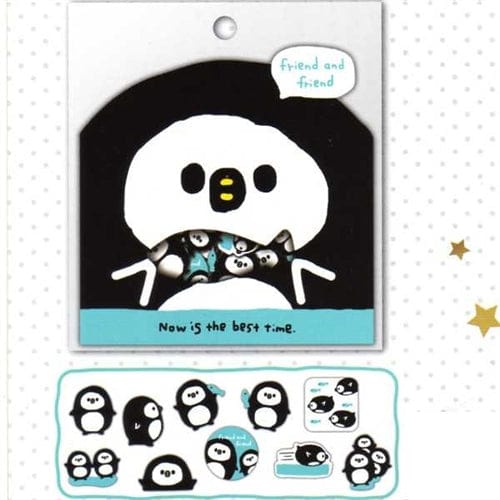Q-Lia Friend and Friend Penguin 70-Piece Sticker Sack