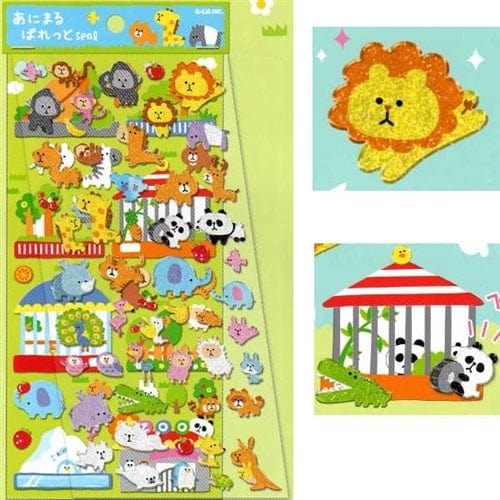 Q-Lia Kawaii Zoo 2-Sheet Sticker Set