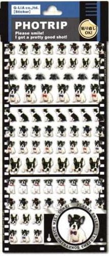 Q-Lia Photrip Boston Terrier Stickers