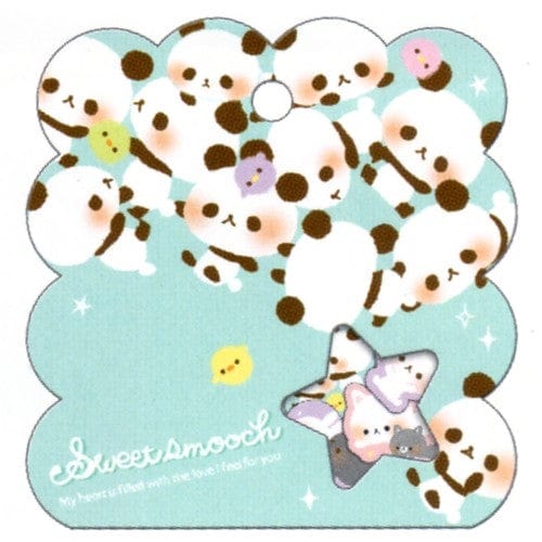 Q-Lia Sweet Smooch Pandas 50-Piece Sticker Sack