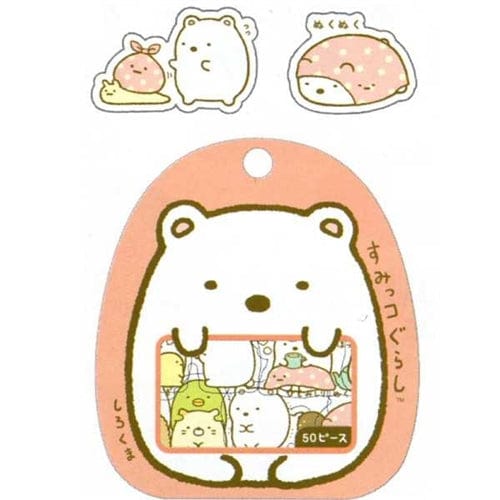 San-X Sumikko Gurashi "Things in the Corner" 50-Piece Sticker Sack: Polar Bear