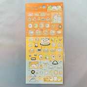 Kawaii Import San-X Sumikko Gurashi "Things In the Corner" Stickers: Hot Spring Spa (B) Orange Kawaii Gifts 4974413634717