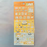 Kawaii Import San-X Sumikko Gurashi "Things In the Corner" Stickers: Hot Spring Spa (B) Orange Kawaii Gifts 4974413634717