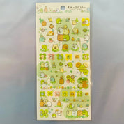 Kawaii Import San-X Sumikko Gurashi "Things in the Corner" Stickers: Park Adventure (B) Light Green Kawaii Gifts 4974413613873