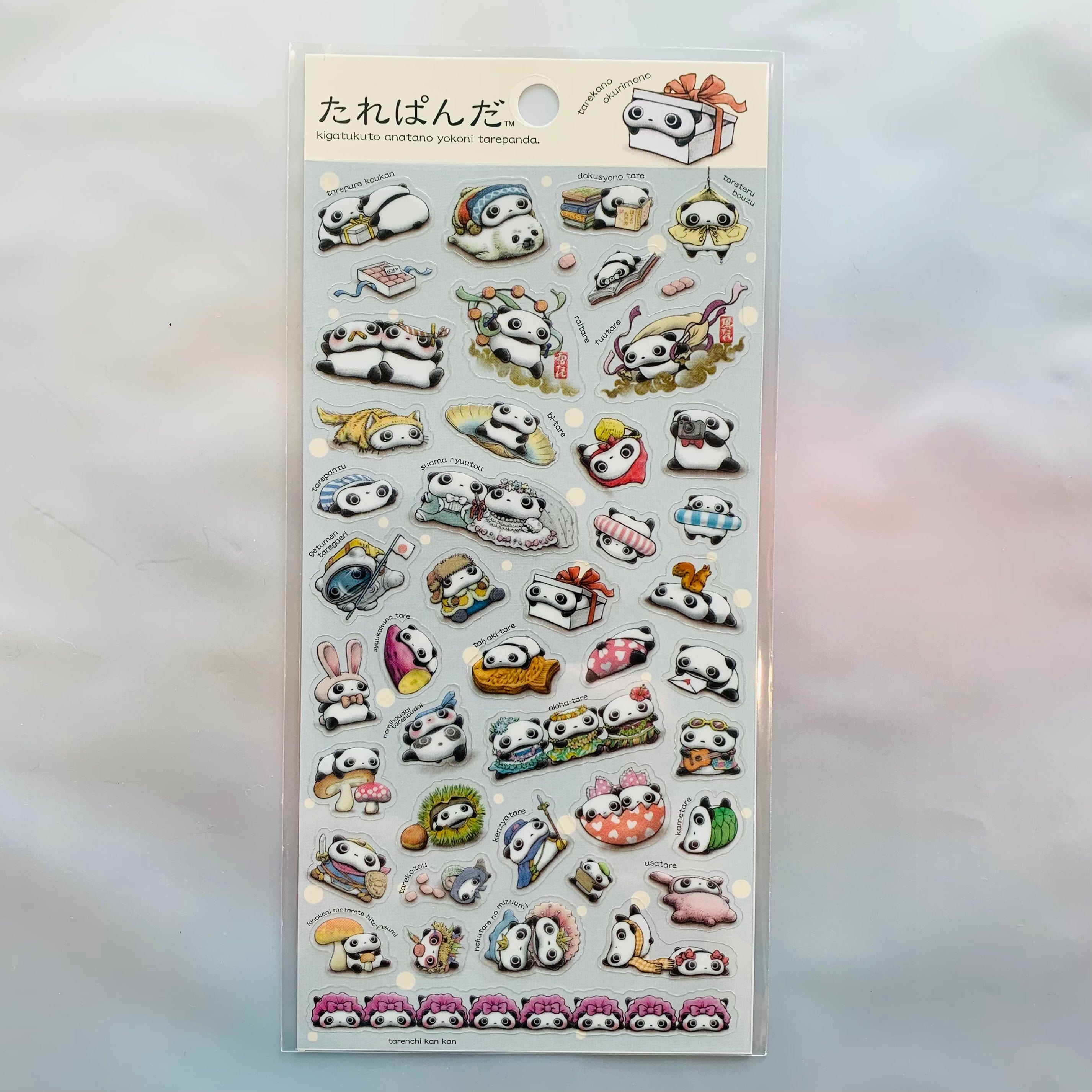 San-X Tarepanda 15th Anniversary Stickers – Kawaii Gifts