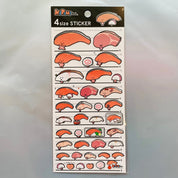 Kawaii Import Sanrio Japan 4-Size Stickers: Gudetama & Kirimi Chan (B) Kirimi Chan Kawaii Gifts 4991277120149