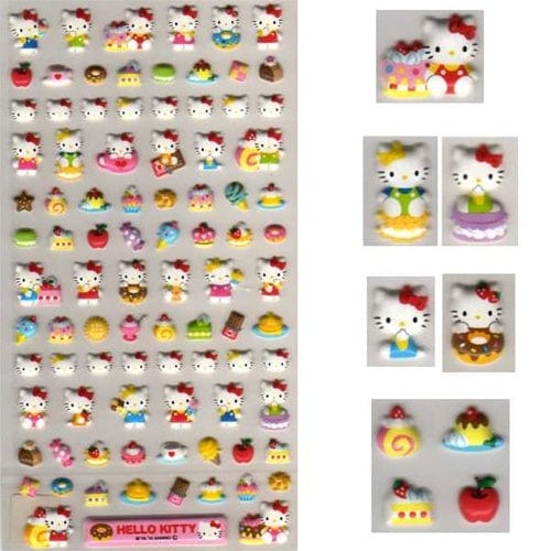 Kamio Hello Kitty Bakery Puffy Marshmallow Stickers