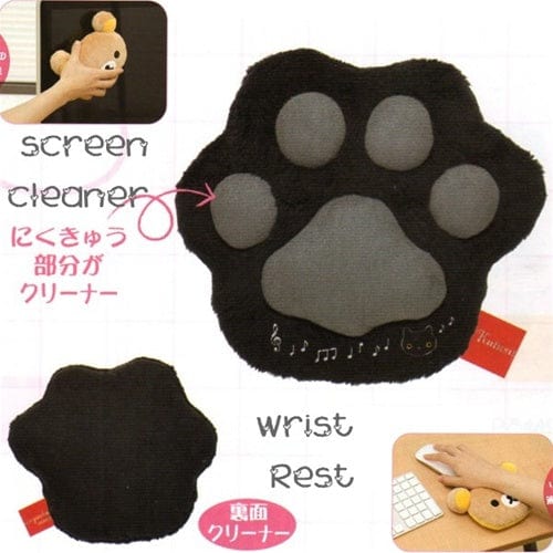 San-X Kutusita Nyanko 6" Wrist Rest Screen Cleaner Paw Pillow