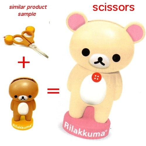 San-X Rilakkuma Scissors with Stand: Little Bear