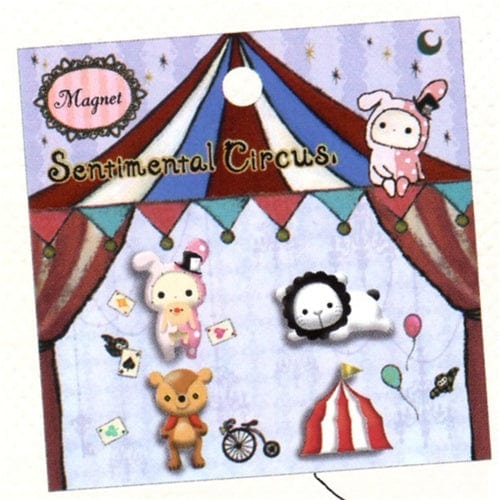 San-X Sentimental Circus 4-Piece Strong Magnet Set: 1