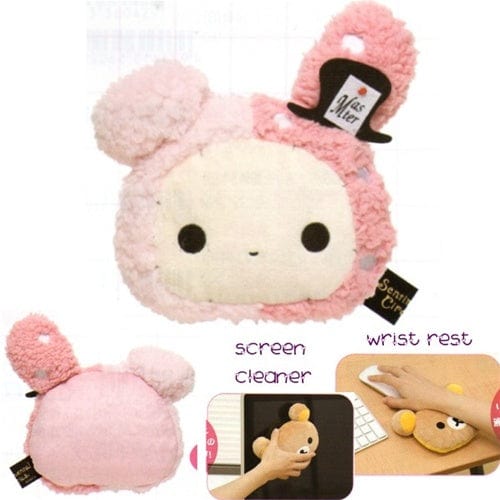 San-X Sentimental Circus 6.3" Wrist Rest Screen Cleaner Face Pillow