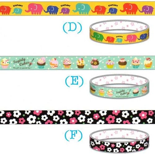 Mind Wave Colorful Elephant Train Decorated Tape