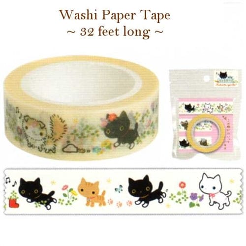 San-X Kutusita Nyanko Washi Paper Tapes