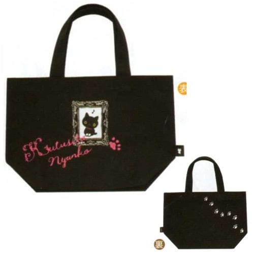 San-X Boots Kutusita Nyanko 10" Canvas Tote Bag