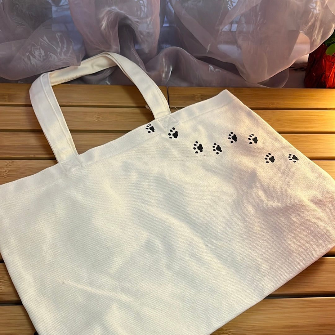 Kawaii Import San-X Boots Kutusita Nyanko 14" Canvas Tote Bag Kawaii Gifts 4974413531313