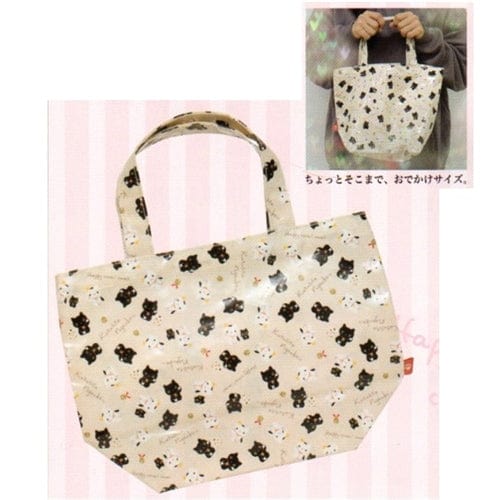 San-X Kutusita Nyanko Lucky Cat 12.8" Tote Bag