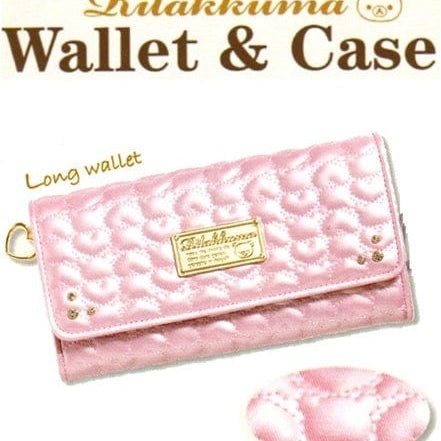 San-X Rilakkuma Pink Quilted Long Wallet