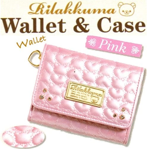 San-X Rilakkuma Pink Quilted Wallet