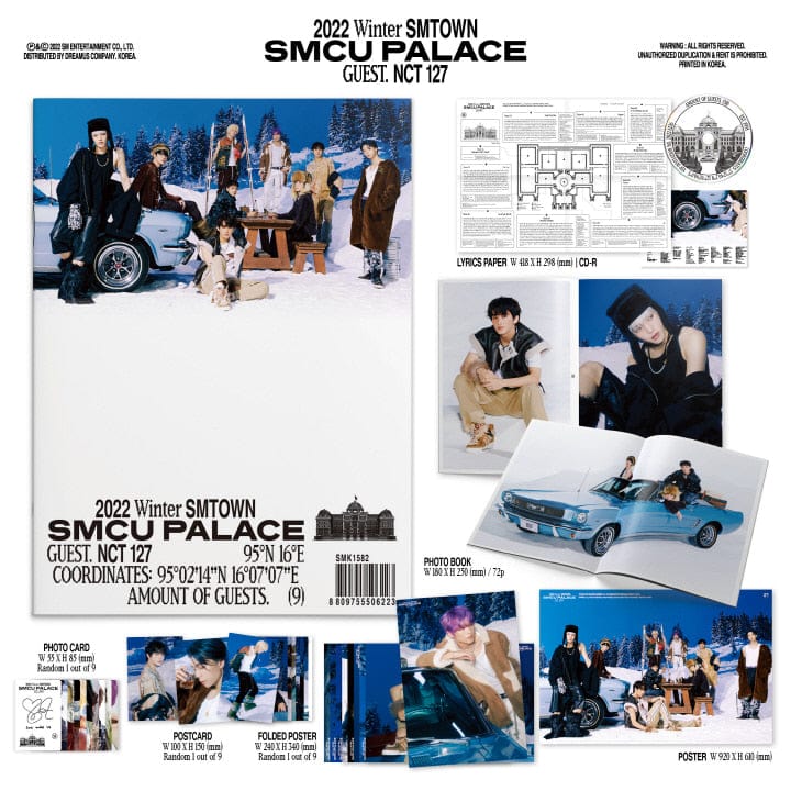 Korea Pop Store 2022 WINTER SMTOWN - SMCU Palace (GUEST. NCT 127) Kawaii Gifts