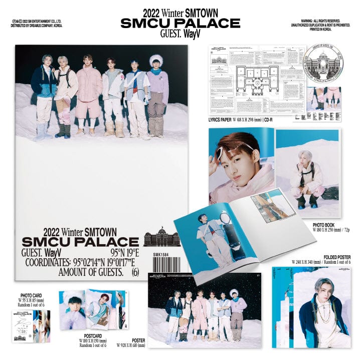 Korea Pop Store 2022 WINTER SMTOWN - SMCU PALACE (GUEST. WayV) Kawaii Gifts