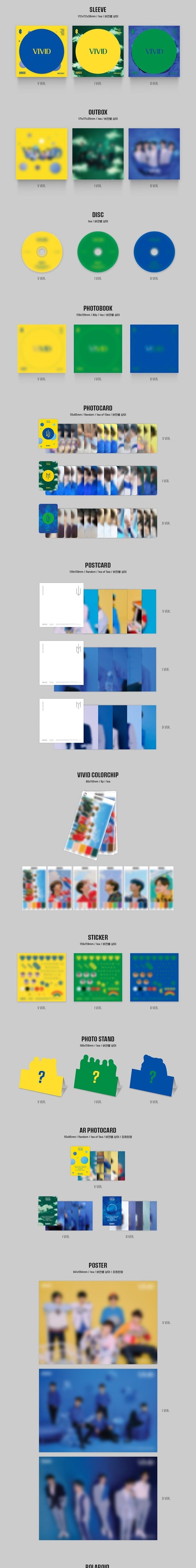Korea Pop Store AB6IX - Vivid (2nd EP) Kawaii Gifts