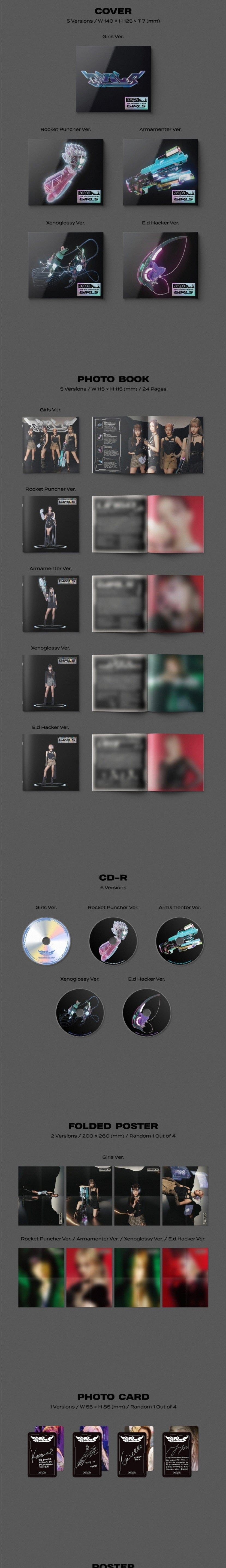Korea Pop Store Aespa - GIRLS (2ND MINI ALBUM) DIGIPACK VER. Kawaii Gifts